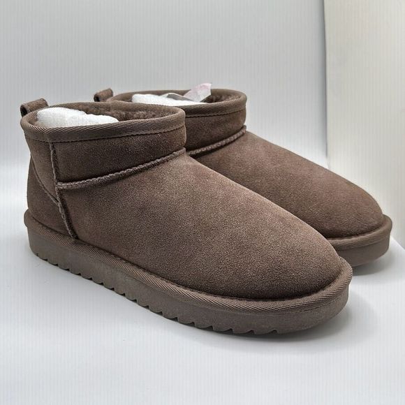 CUSHIONAIRE Women's pull on boot  6.5 TAUPE - Picture 1 of 7